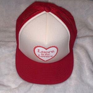 Red and White Kids Cap